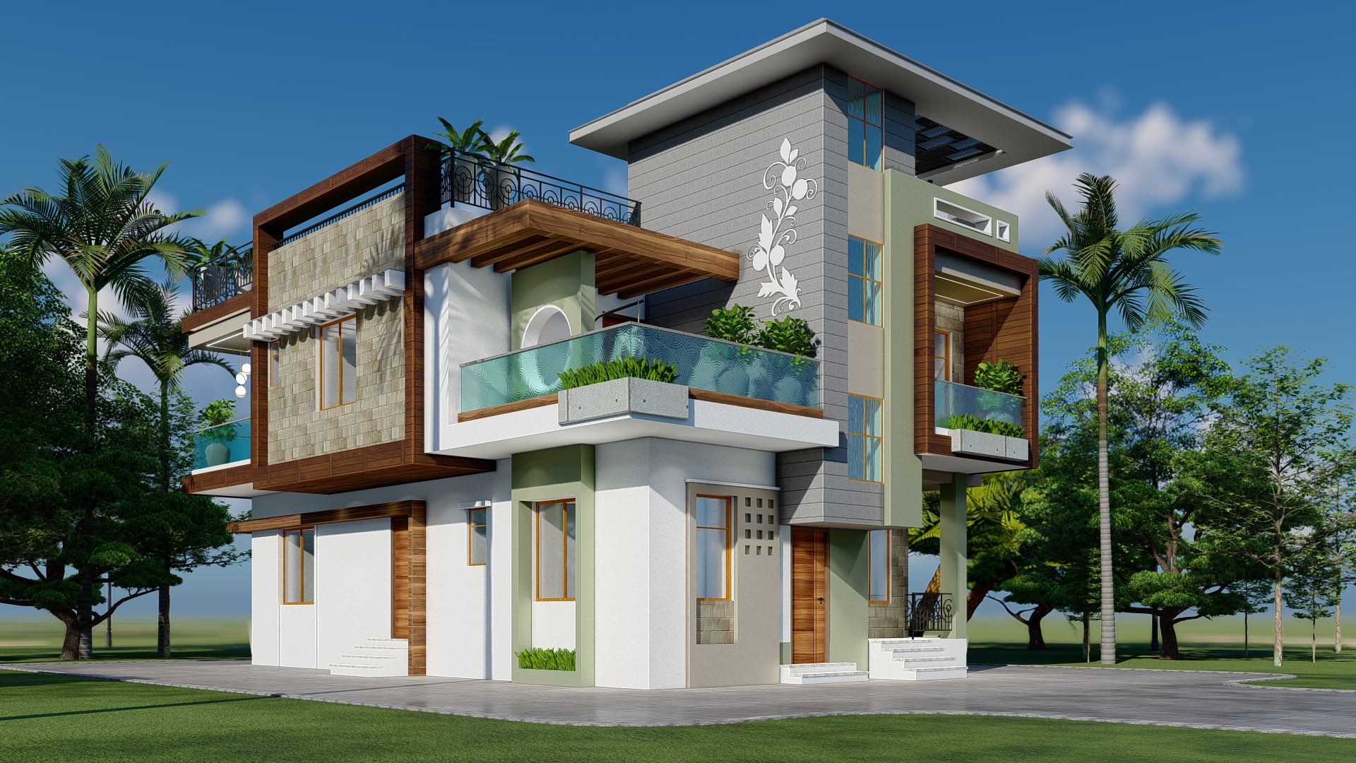 Modern 3D House
